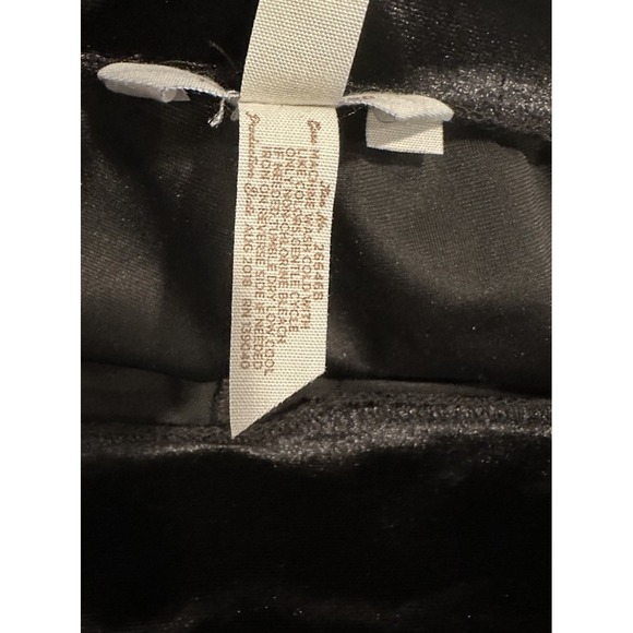 Matilda Jane Womens Black Velvet Cropped Wide-Leg Pants Ruffle Hem Elastic Waist - Picture 5 of 9